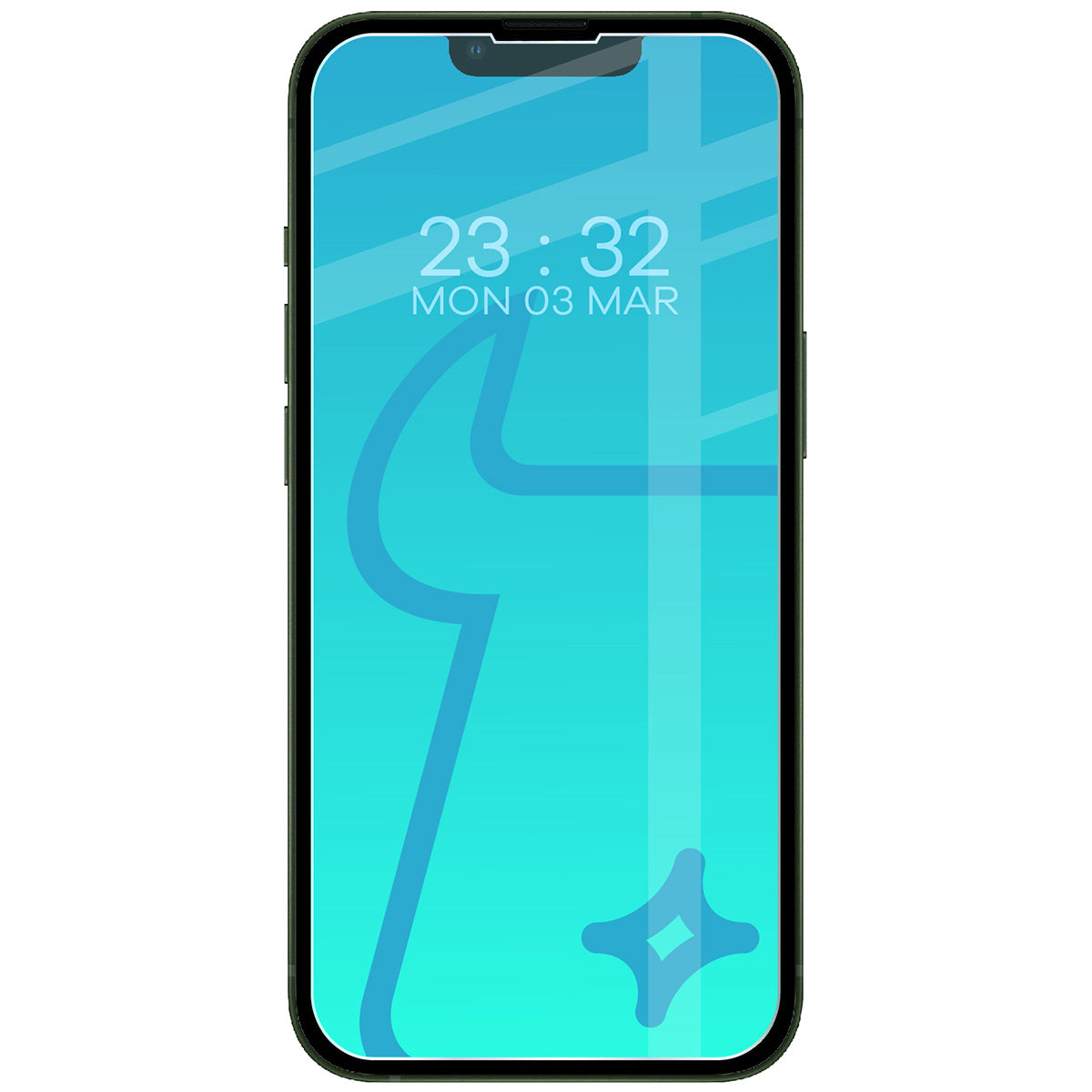 Gehärtetes Glas für iPhone 13 Mini, Bizon Glass Clear