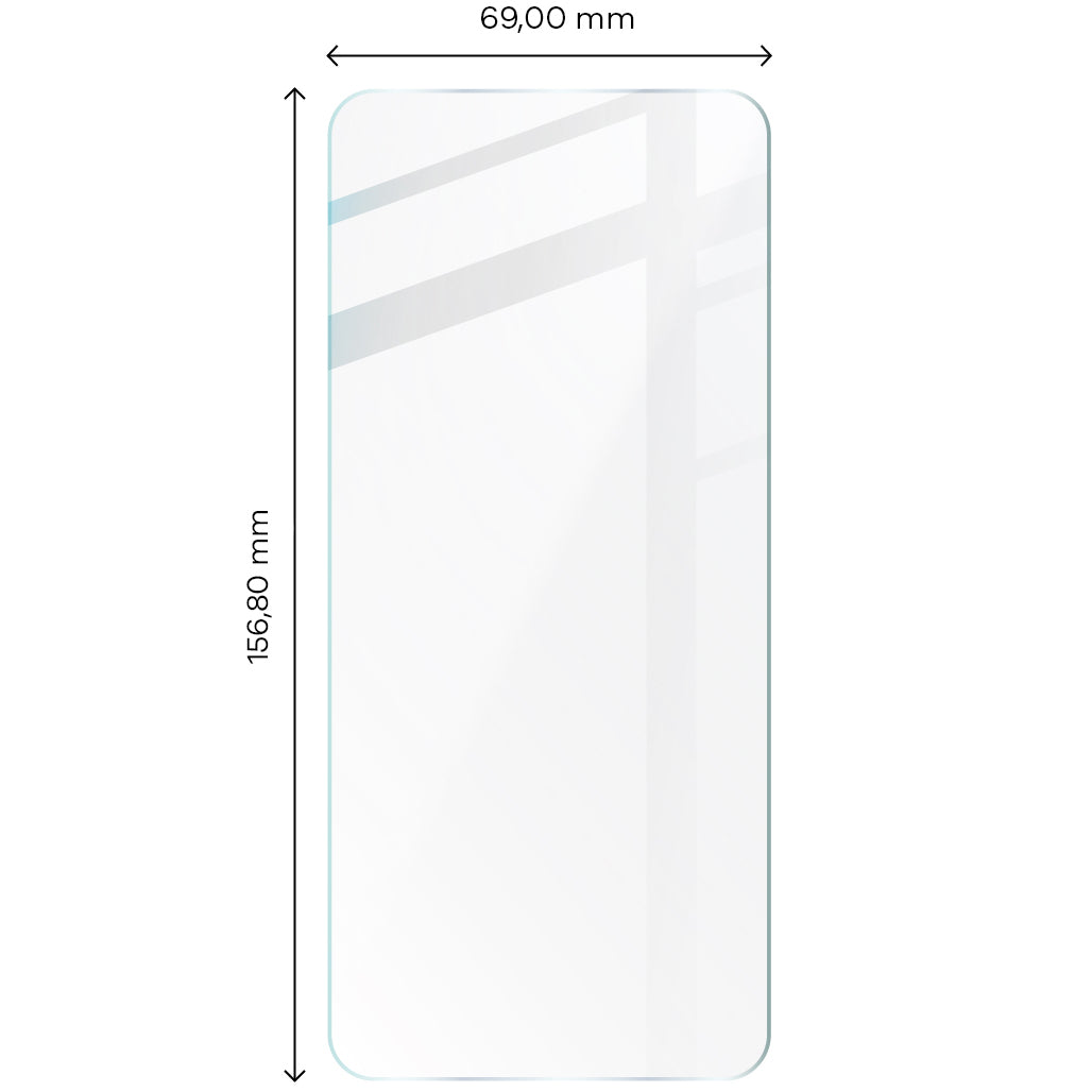 Gehärtetes Glas Bizon Glass Clear 2 - 3 Stück + Kameraschutz, Moto G13/G23 4G