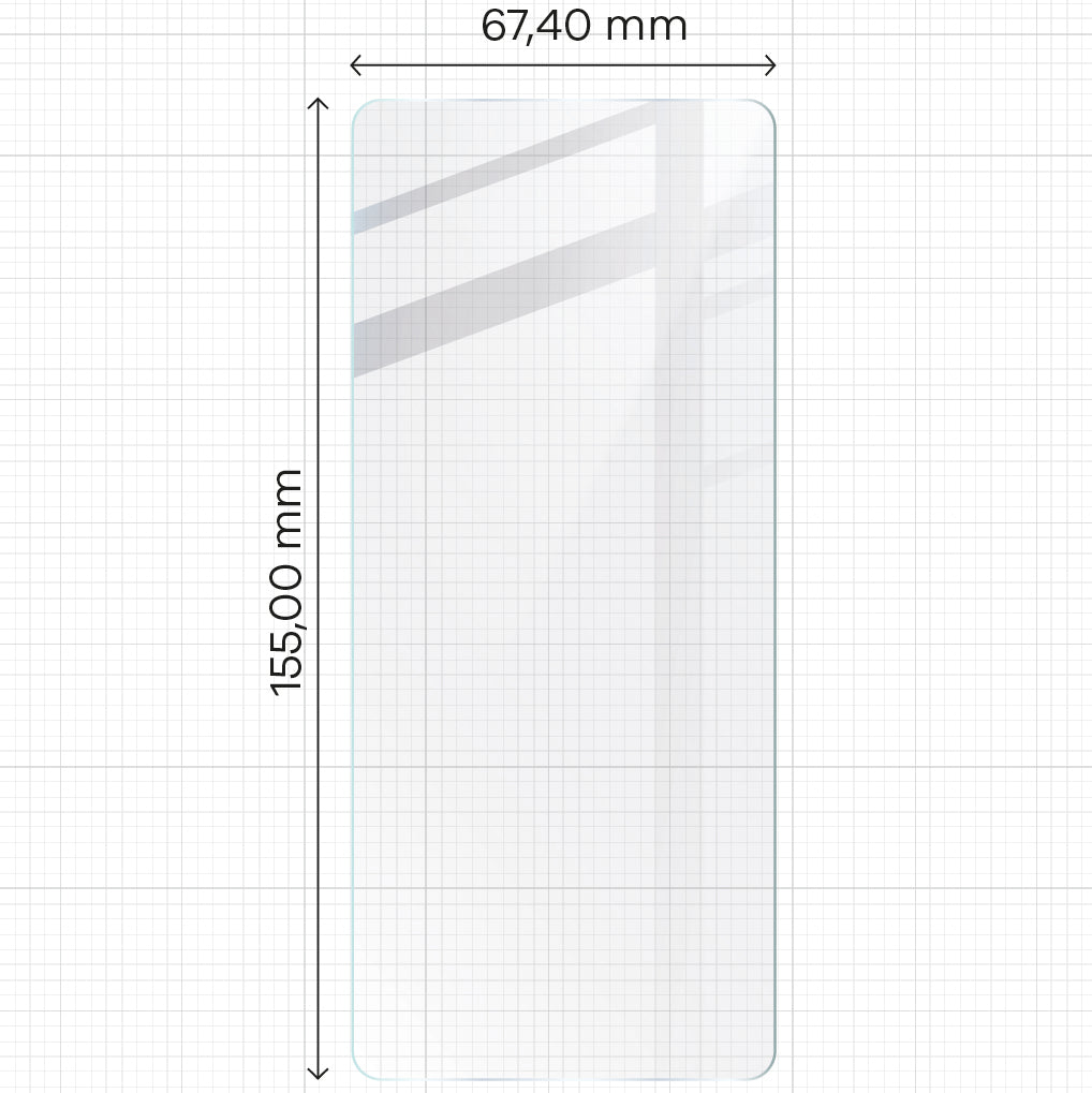 Gehärtetes Glas Bizon Glass Clear 2 für Moto G14 / G54 / G54 Power / G55