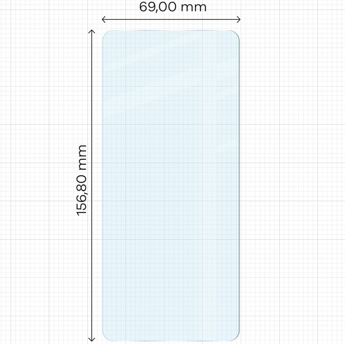 Gehärtetes Glas für Motorola Moto G34 / G45 5G, Bizon Glass Clear 2