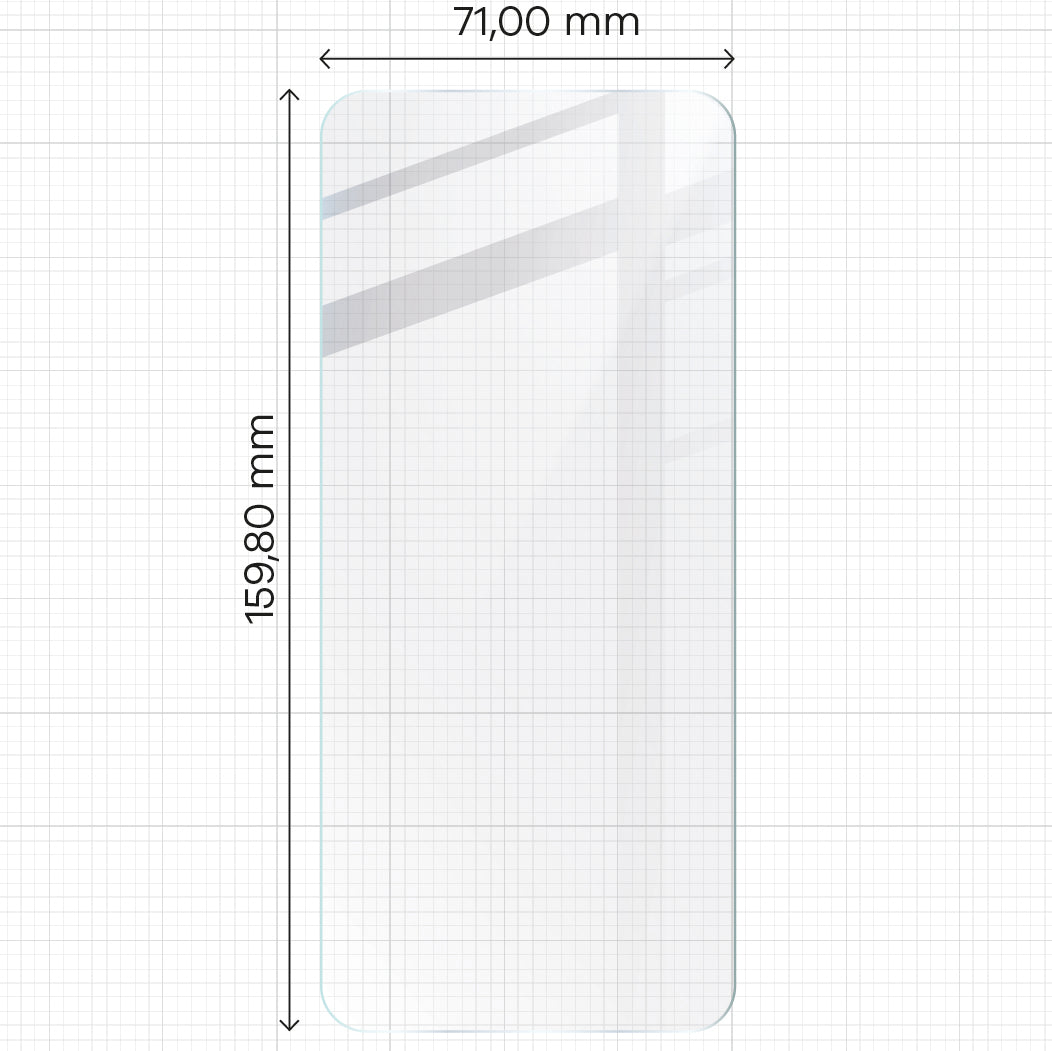 Gehärtetes Glas Bizon Glass Clear 2 für Oppo A58 4G