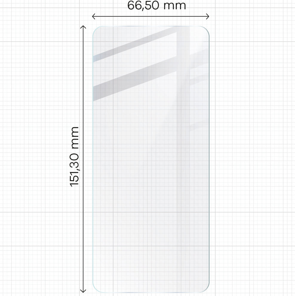 Gehärtetes Glas Bizon Glass Clear 2 für Oppo A78 4G