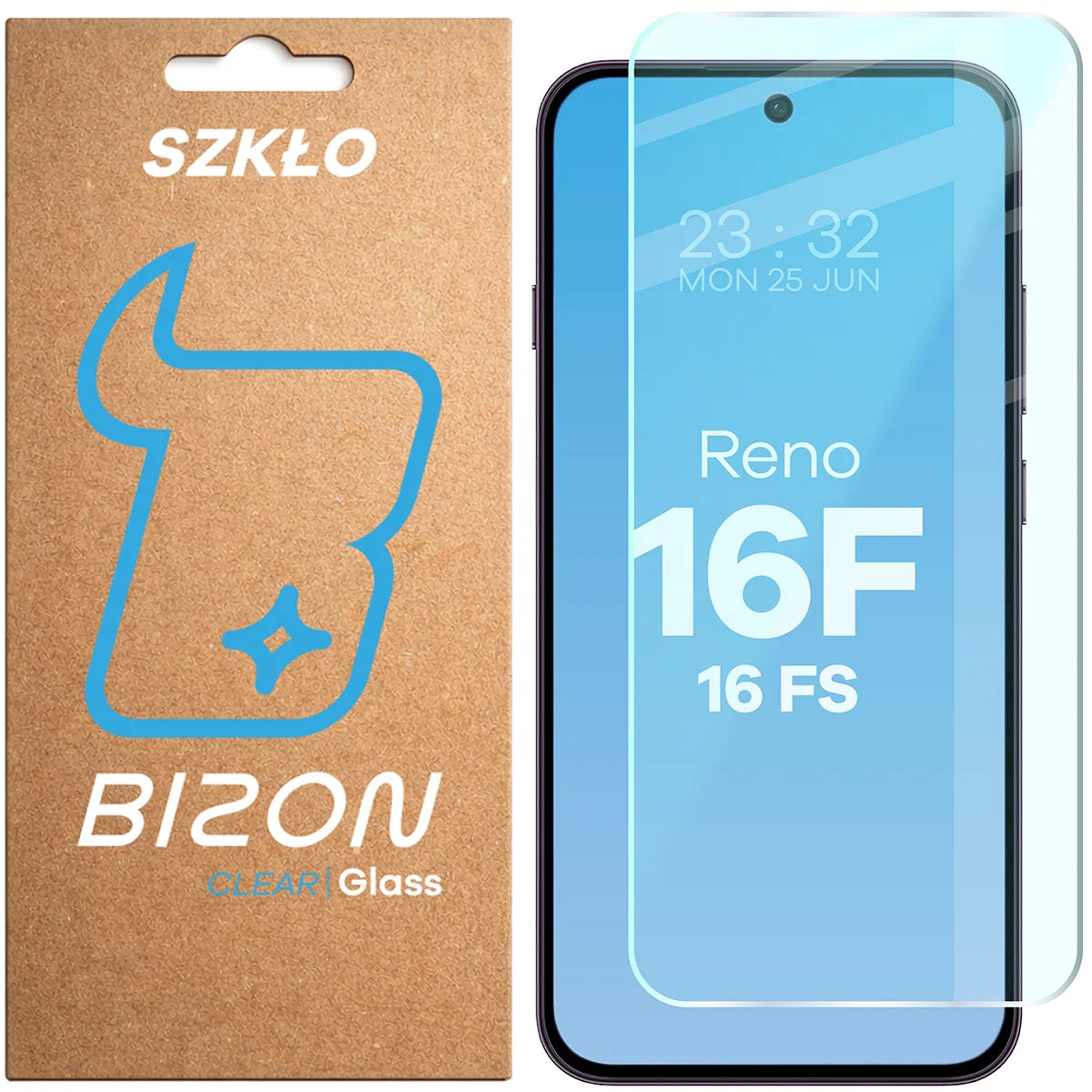 Gehärtetes Glas für Oppo Reno16 F / Reno16 FS, Bizon Glass Clear (1/4)