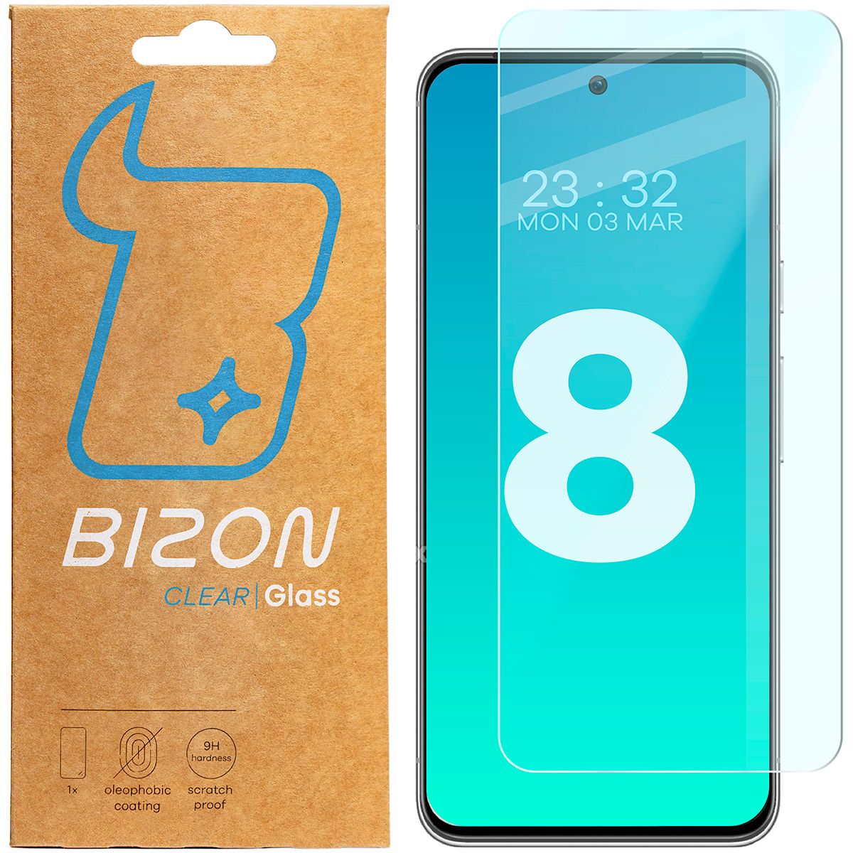 Gehärtetes Glas Bizon Glass Clear 2 für Pixel 8