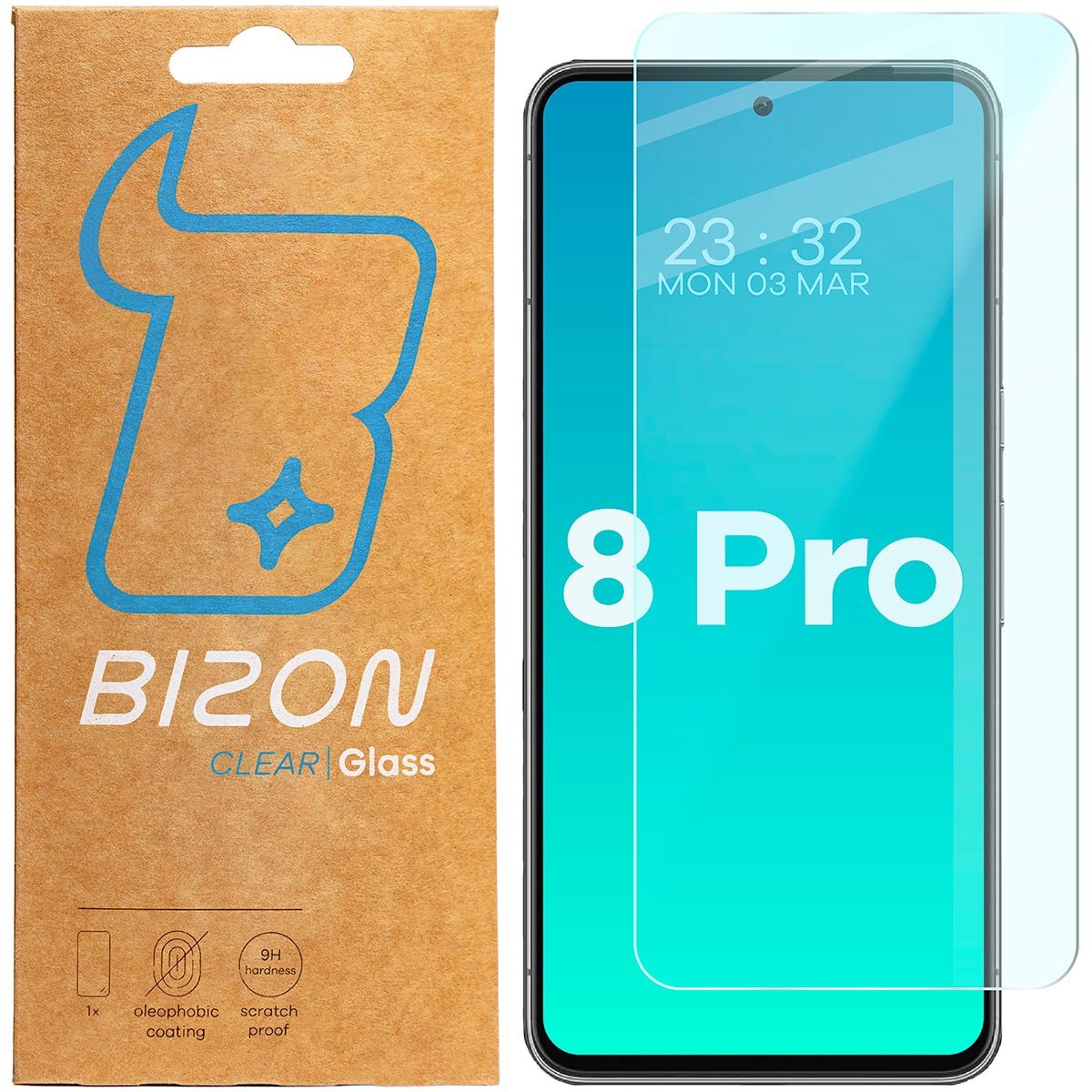 Gehärtetes Glas Bizon Glass Clear 2 für Pixel 8 Pro