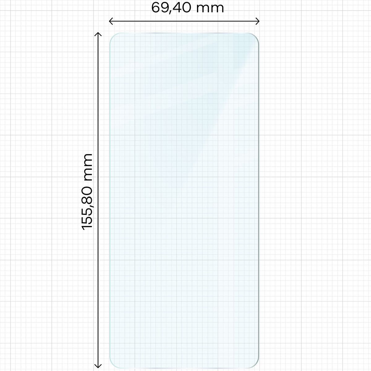 Gehärtetes Glas Bizon Glass Clear 2 für Poco X5 Pro