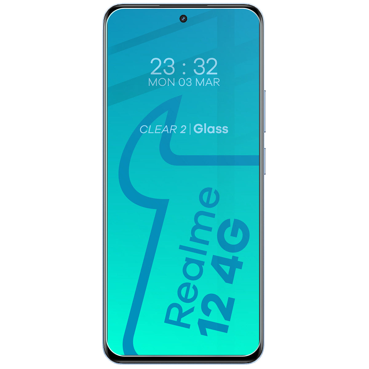 Gehärtetes Glas Bizon Glass Clear für Realme 12 4G