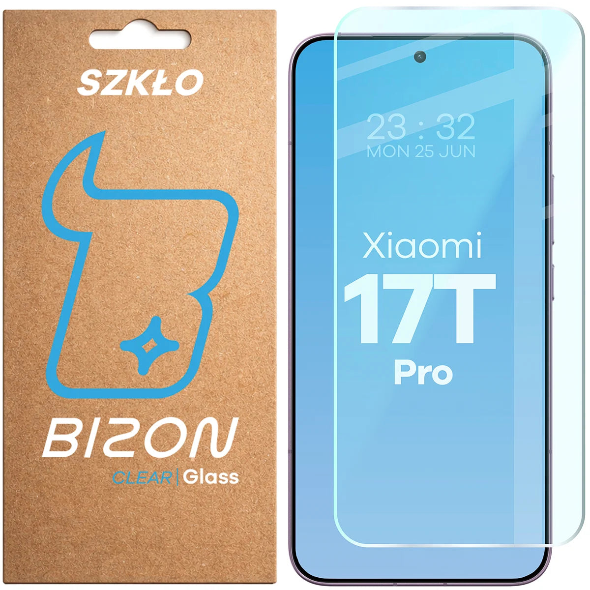 Gehärtetes Glas für Xiaomi 17T Pro, Bizon Glass Clear