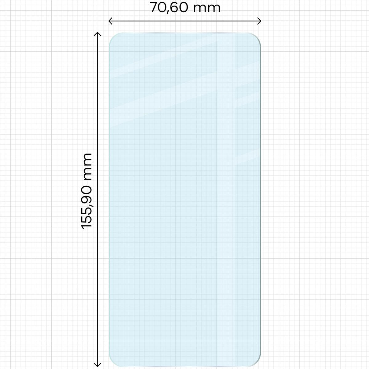 Gehärtetes Glas für Xiaomi Poco F6 Pro, Bizon Glass Clear