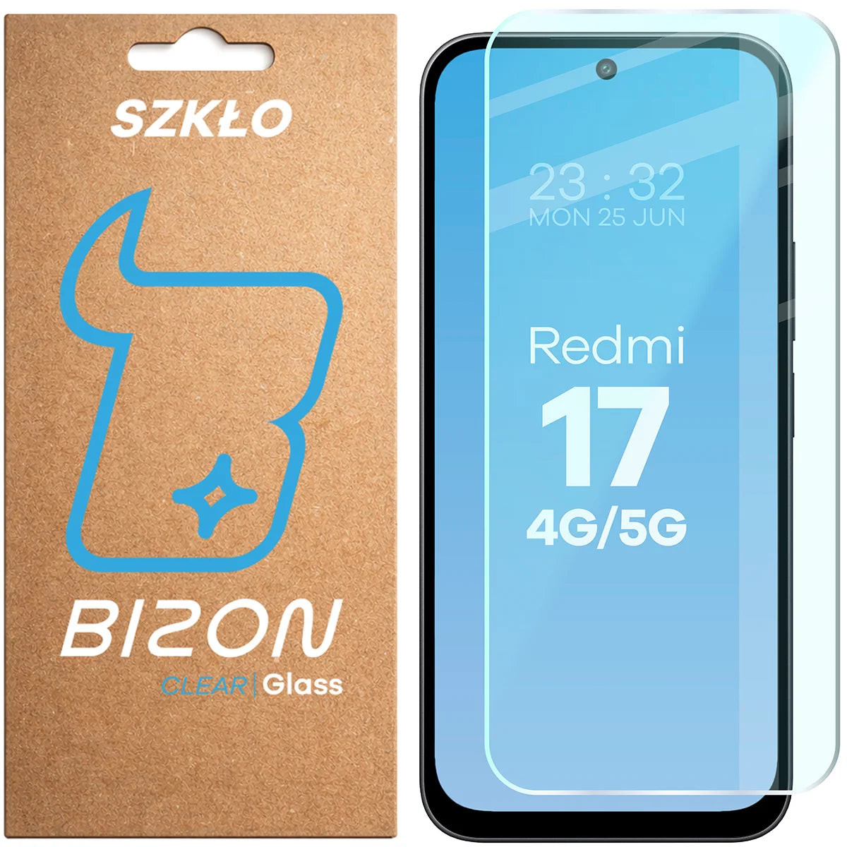 Gehärtetes Glas für Xiaomi Redmi 17 5G / 4G, Bizon Glass Clear (1/4)