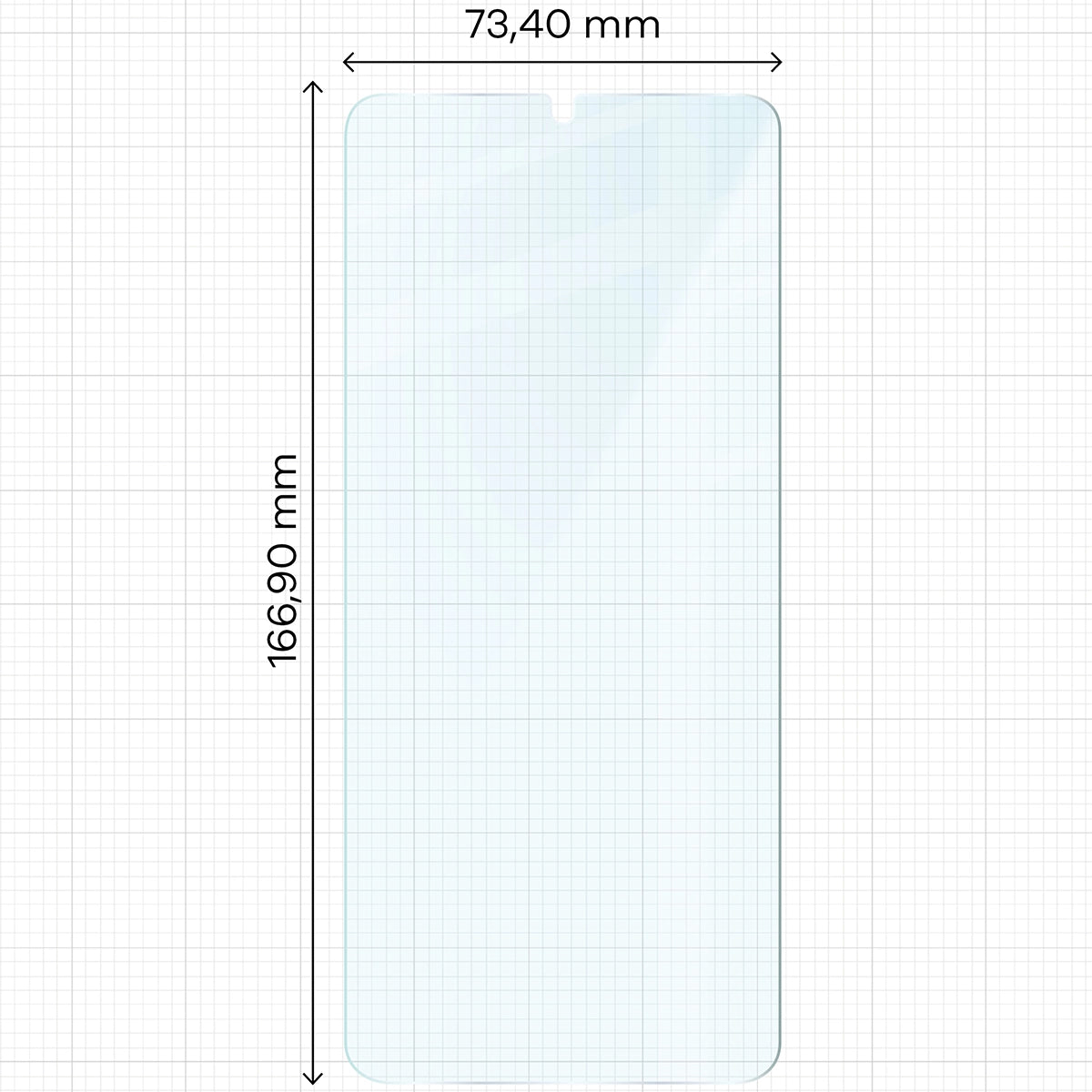 Gehärtetes Glas für Xiaomi Redmi A5 4G/Poco C71, Bizon Glass Clear 2