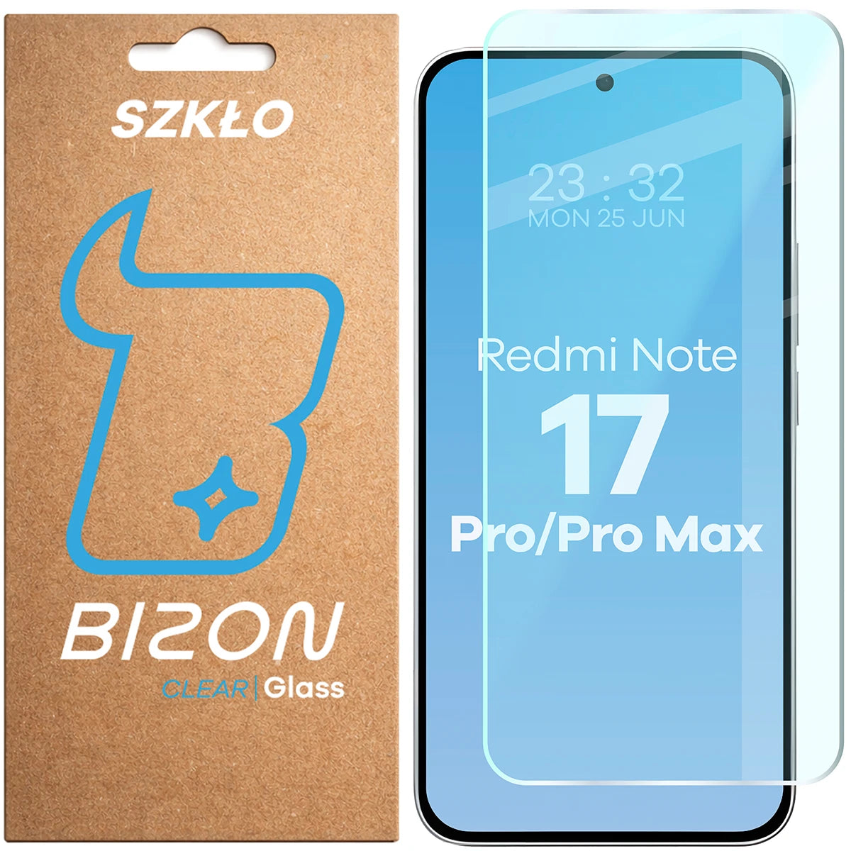 Gehärtetes Glas für Xiaomi Redmi Note 17 Pro 5G / Pro Max 5G, Bizon Glass Clear (1/4)