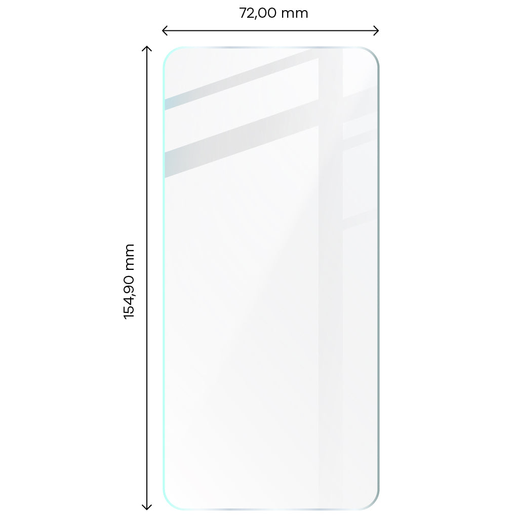 Gehärtetes Glas - 3 Stück + Kameraschutz, Galaxy A34 5G, Bizon Glass Clear 2 Pack