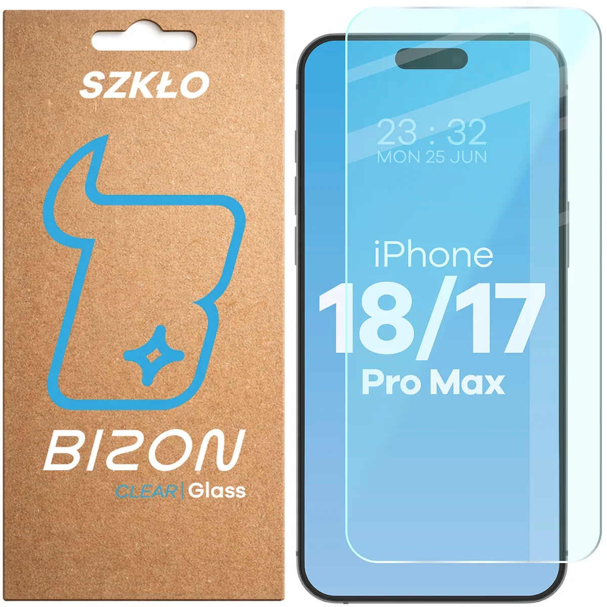 Gehärtetes Glas für iPhone 18 Pro Max / 17 Pro Max, Bizon Glass Clear