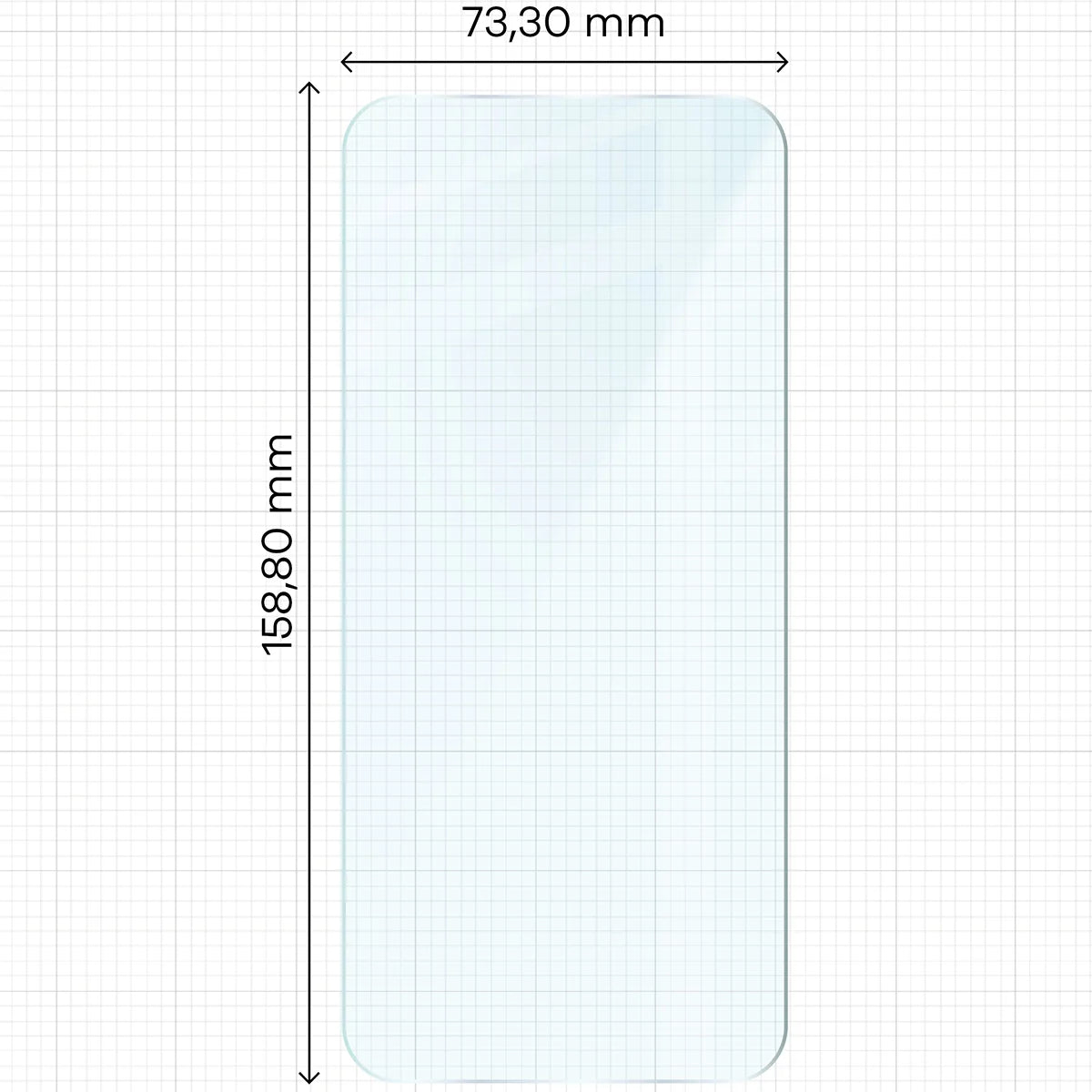 Gehärtetes Glas für iPhone 17 Pro Max, Bizon Glass Clear 2