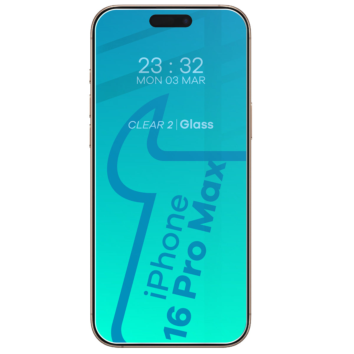 Gehärtetes Glas - 3 Stück + Kameraschutz für iPhone 16 Pro Max, Bizon Glass Clear 2 Pack