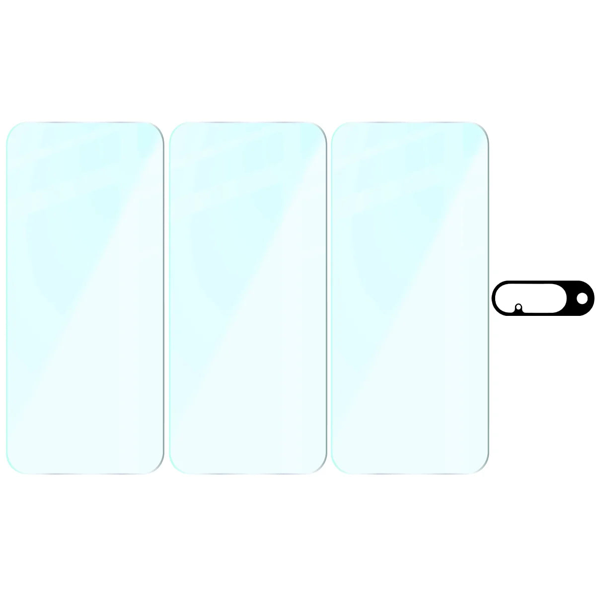 Gehärtetes Glas - 3 Stück + Kameraschutz für Google Pixel 10, Bizon Glass Clear Pack