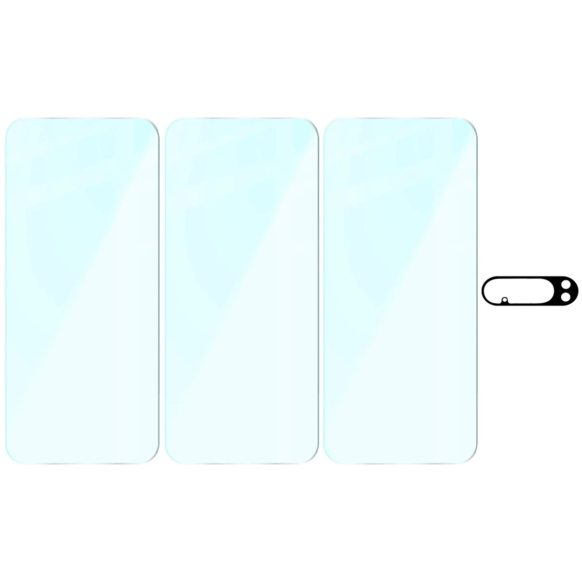 Gehärtetes Glas - 3 Stück + Kameraschutz für Google Pixel 10 Pro XL, Bizon Glass Clear Pack