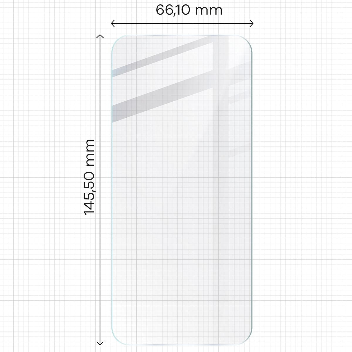 Gehärtetes Glas - 3 Stück + Kameraschutz für Google Pixel 8a, Bizon Glass Clear Pack