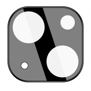 Gehärtetes Glas Bizon Glass Clear 2 Pack - 3 Stück + Kameraschutz, iPhone 15