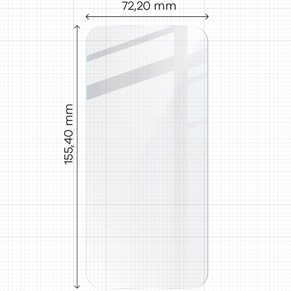 Gehärtetes Glas Bizon Glass Clear 2 Pack - 3 Stück + Kameraschutz, iPhone 15 Plus