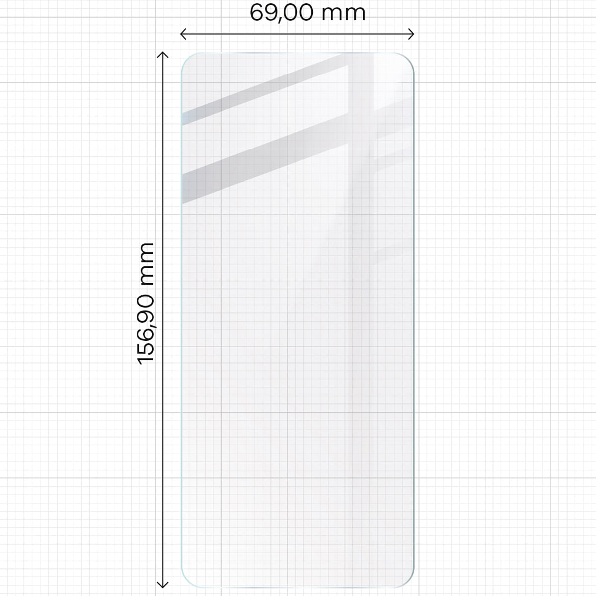 Gehärtetes Glas - 3 Stück + Kameraschutz für Motorola Moto G04/G24, Bizon Glass Clear 2 Pack