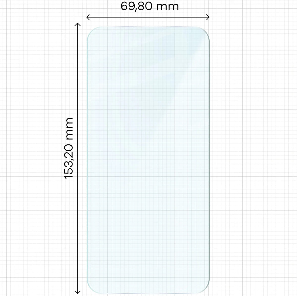 Gehärtetes Glas - 3 Stück + Kameraschutz für Oppo Reno13, Bizon Glass Clear 2 Pack