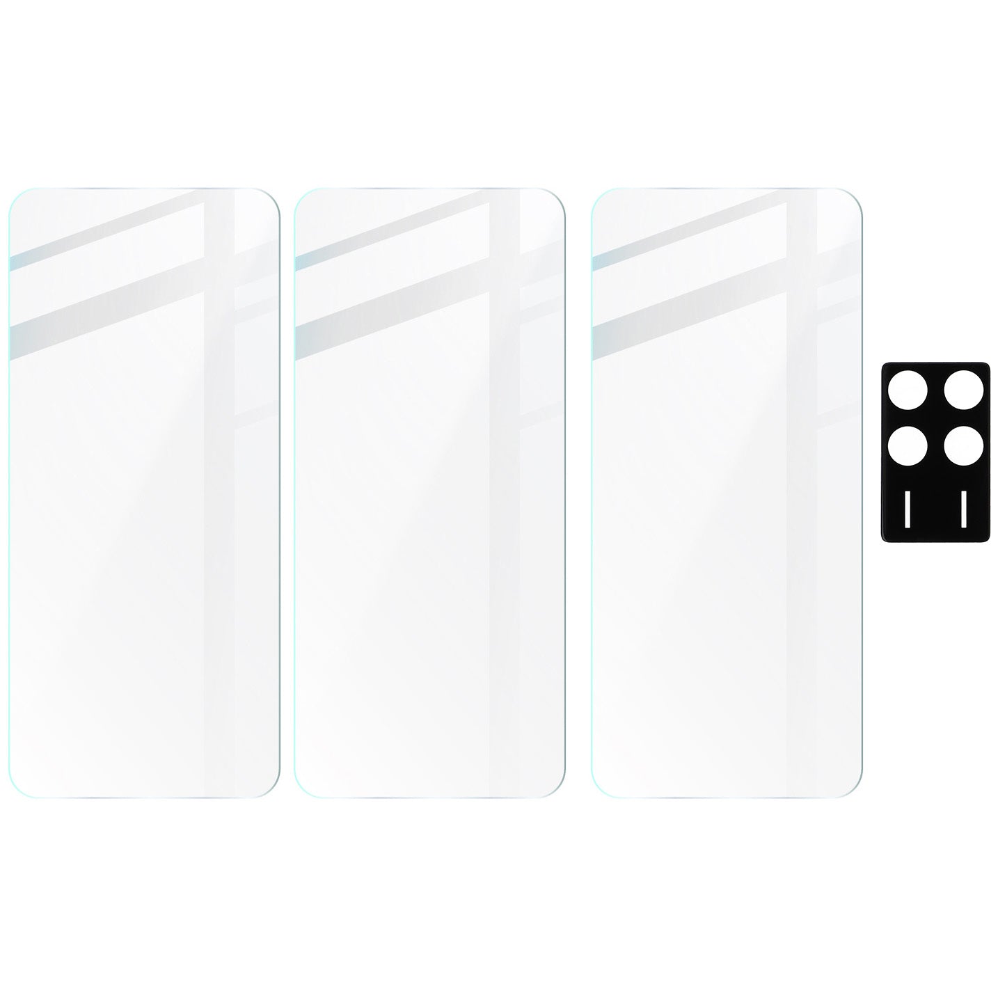 Gehärtetes Glas - 3 Stück + Kameraschutz für Xiaomi Poco X6 Pro, Bizon Glass Clear 2 Pack