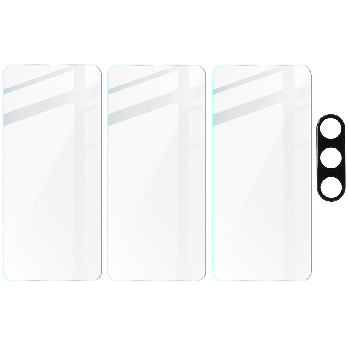 Gehärtetes Glas - 3 Stück + Kameraschutz für Galaxy A16 4G/5G, Bizon Glass Clear Pack