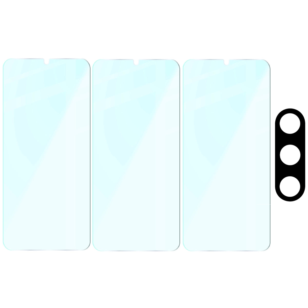 Gehärtetes Glas - 3 Stück + Kameraschutz für Samsung Galaxy A26 5G, Bizon Glass Clear Pack