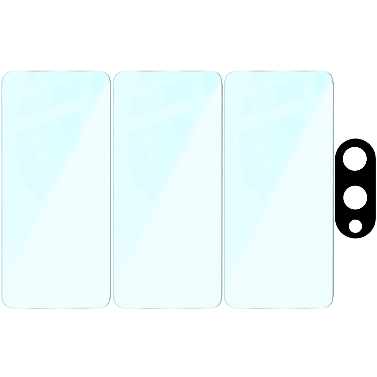Gehärtetes Glas - 3 Stück + Kameraschutz für Samsung Galaxy S25 Edge, Bizon Glass Clear Pack