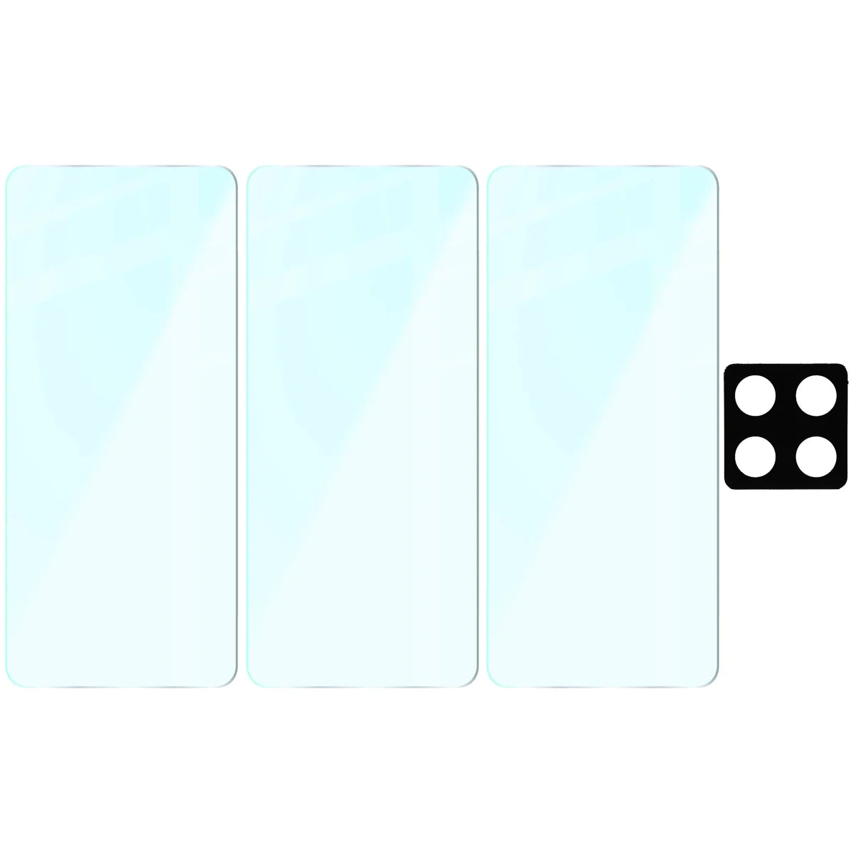 Gehärtetes Glas - 3 Stück + Kameraschutz für Xiaomi 14T Pro, Bizon Glass Clear 2 Pack