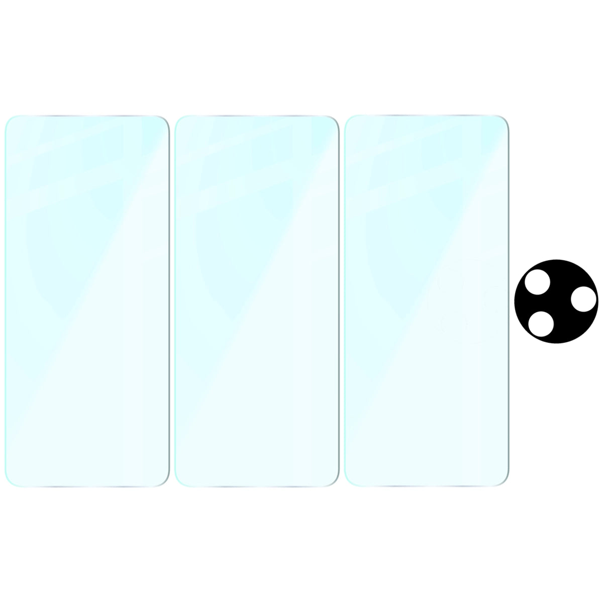 Gehärtetes Glas - 3 Stück + Kameraschutz für Xiaomi Poco F7 Pro, Bizon Glass Clear 2 Pack