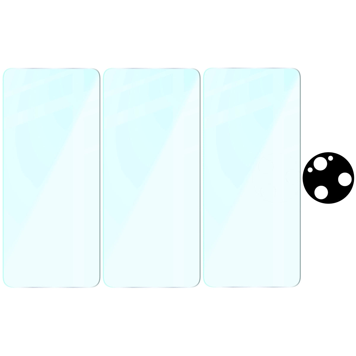 Gehärtetes Glas - 3 Stück + Kameraschutz für Xiaomi Poco F7 Ultra, Bizon Glass Clear 2 Pack