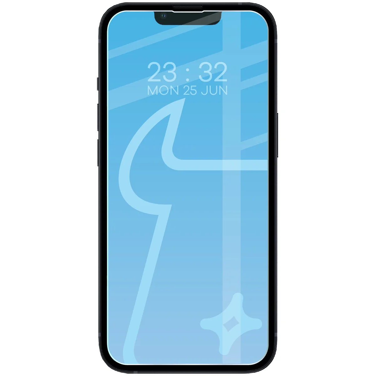 Gehärtetes Glas für iPhone 13 Mini, Bizon Glass Clear Duo, 2 Stück
