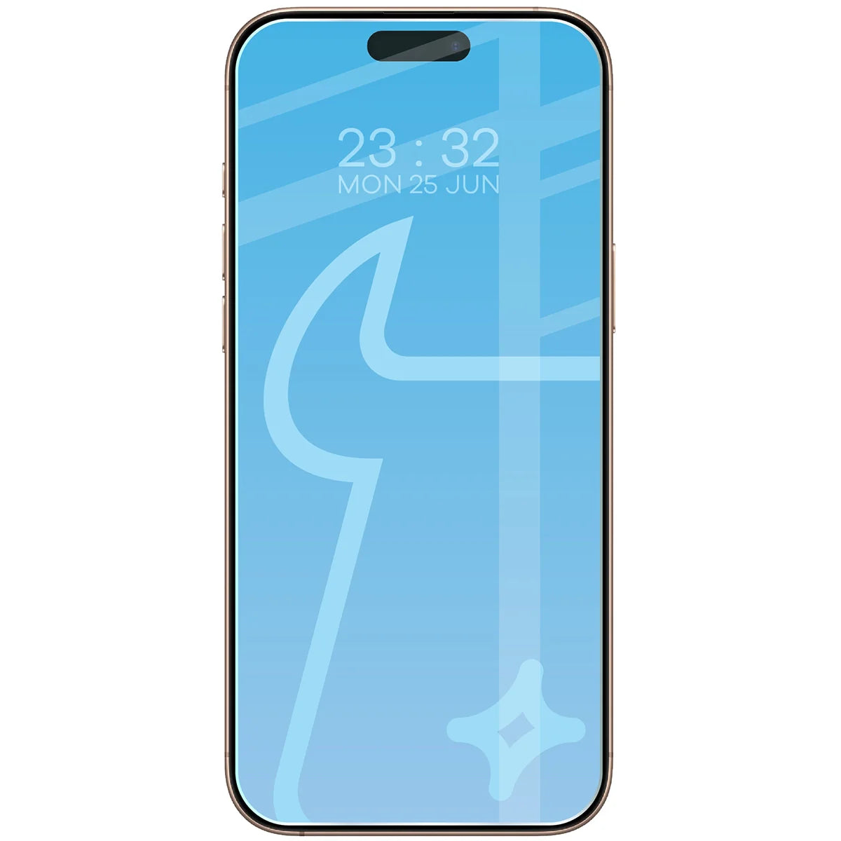 Gehärtetes Glas für iPhone 16 Pro Max, Bizon Glass Clear Duo, 2 Stück