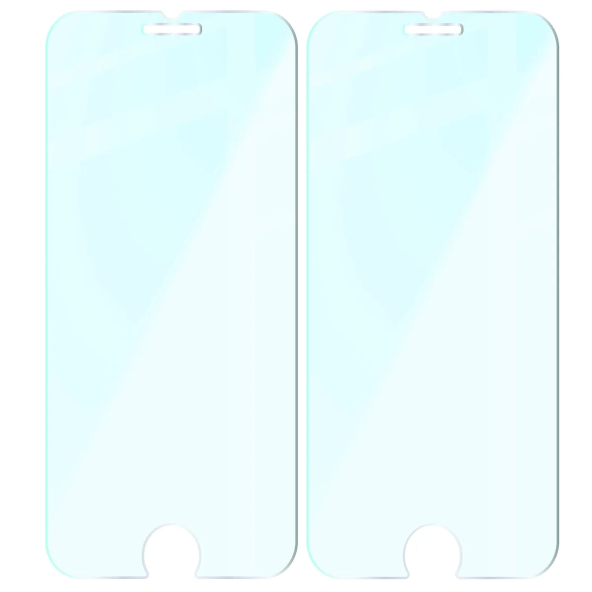 Gehärtetes Glas für iPhone SE 2022 / 2020 / 8 / 7, Bizon Glass Clear Duo, 2 Stück
