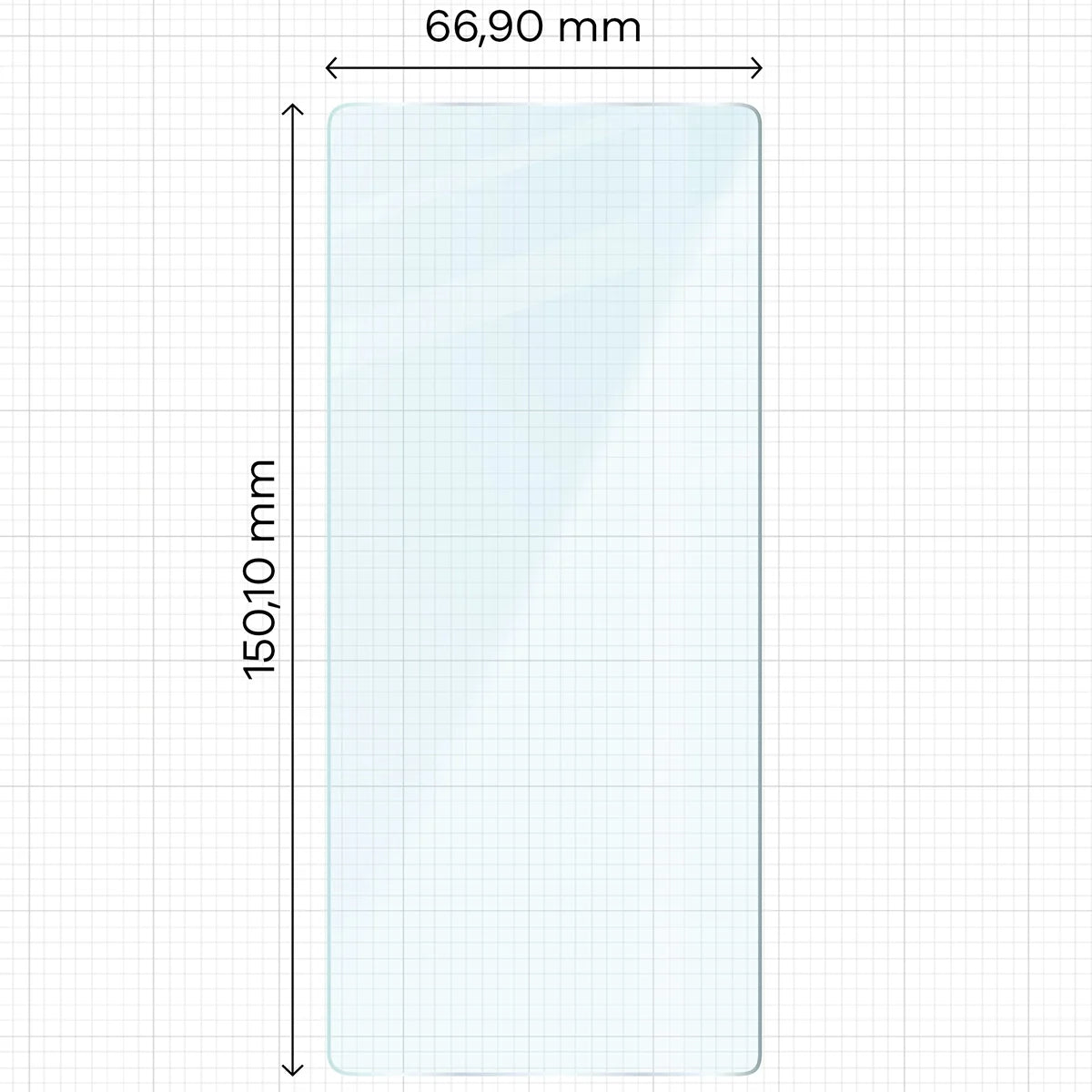 Gehärtetes Glas für Google Pixel 7, Bizon Glass Clear Duo, 2 Stück