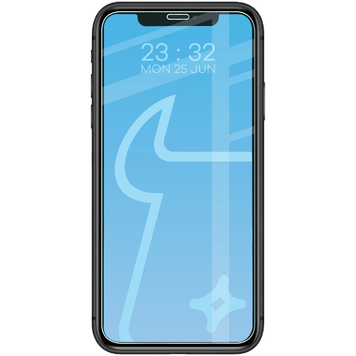 Gehärtetes Glas für iPhone 11 / Xr, Bizon Glass Clear Duo, 2 Stück