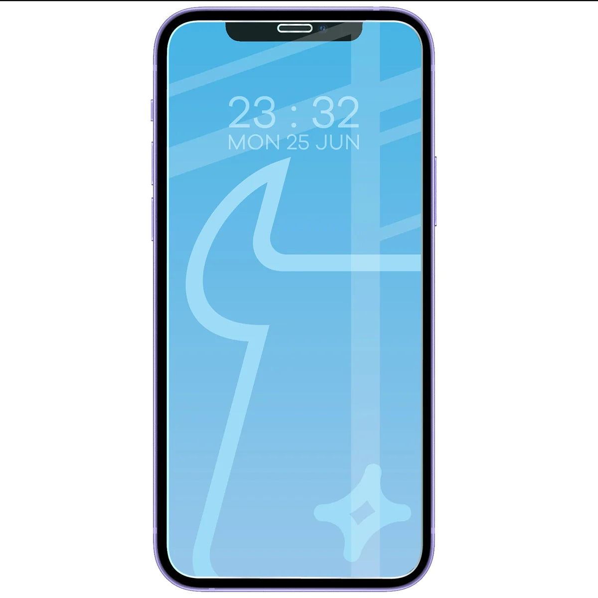 Gehärtetes Glas für iPhone 12 Mini, Bizon Glass Clear Duo, 2 Stück
