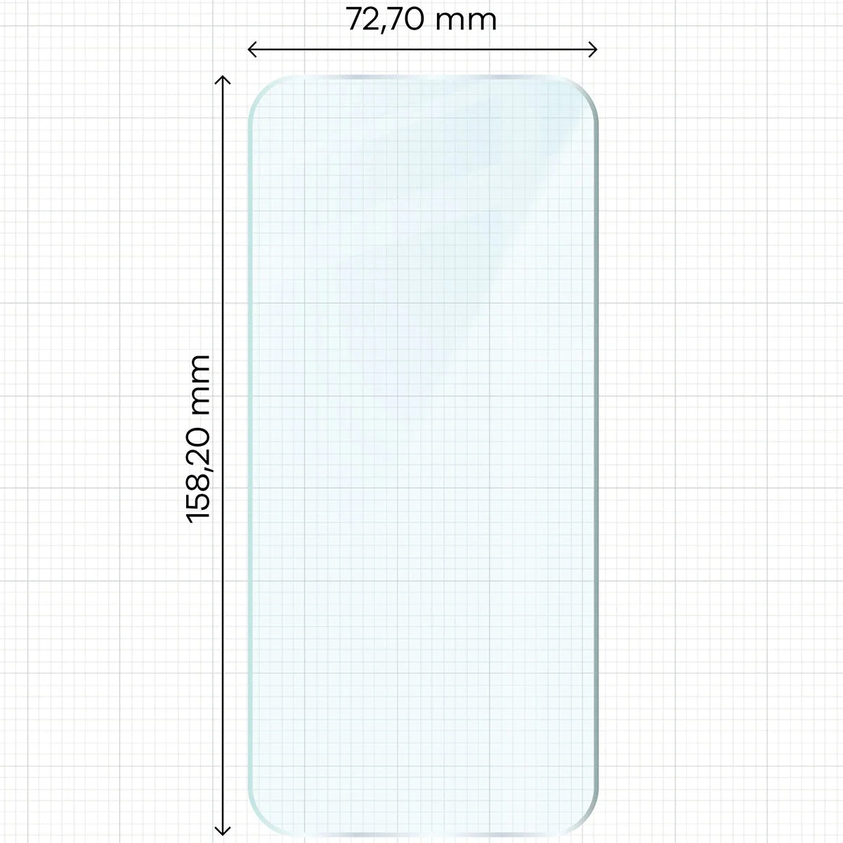 Gehärtetes Glas für Nothing Phone (2a) / (2a) Plus, Bizon Glass Clear Duo, 2 Stück