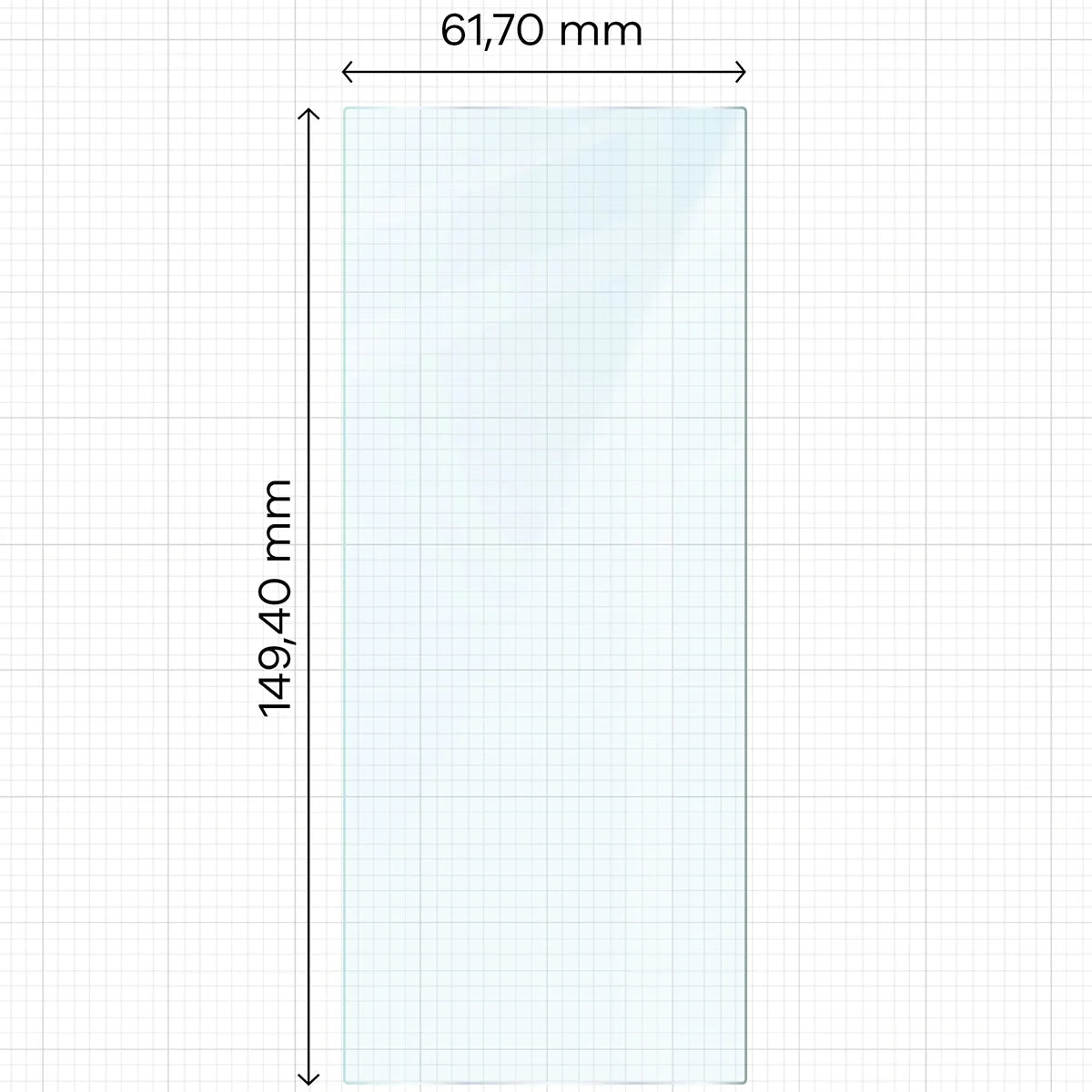 Gehärtetes Glas für Galaxy Z Fold6, Bizon Glass Clear Duo, 2 Stück