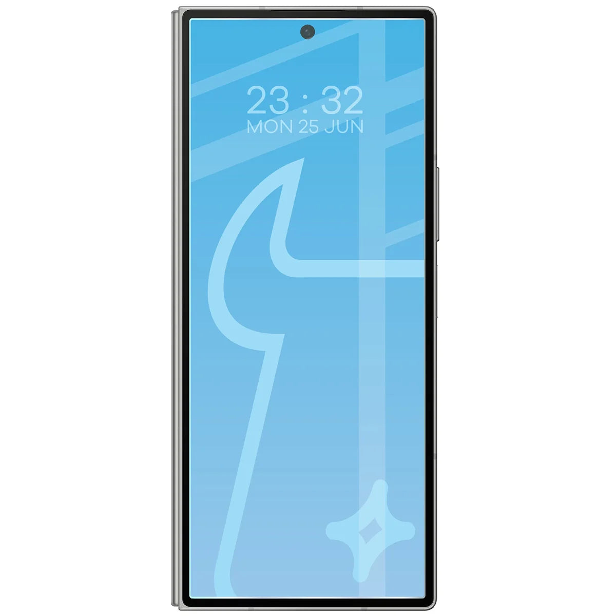 Gehärtetes Glas für Galaxy Z Fold6, Bizon Glass Clear Duo, 2 Stück