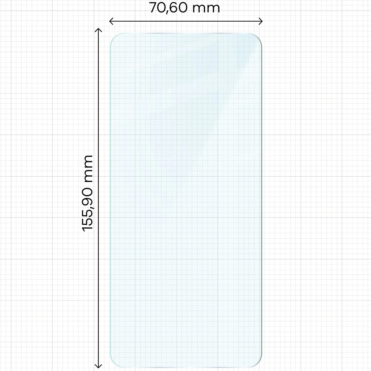 Gehärtetes Glas für Xiaomi POCO F6 Pro, Bizon Glass Clear Duo, 2 Stück