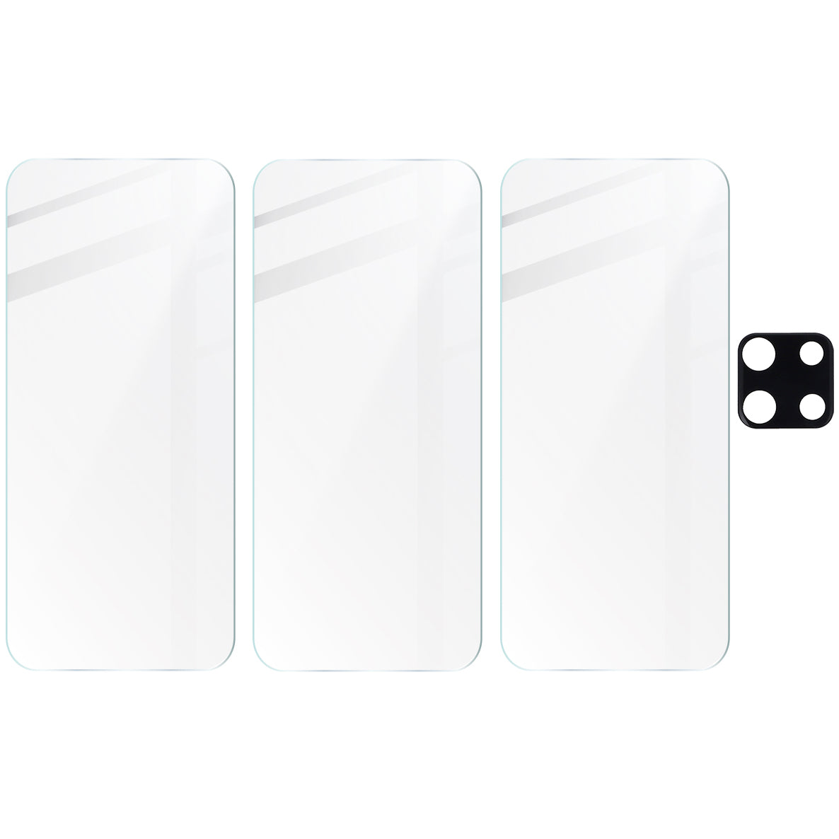 Gehärtetes Glas Bizon Glass Clear - 3 Stück + Kameraschutz für Xiaomi Redmi Note 9S/ 9 Pro/ 9 Pro Max