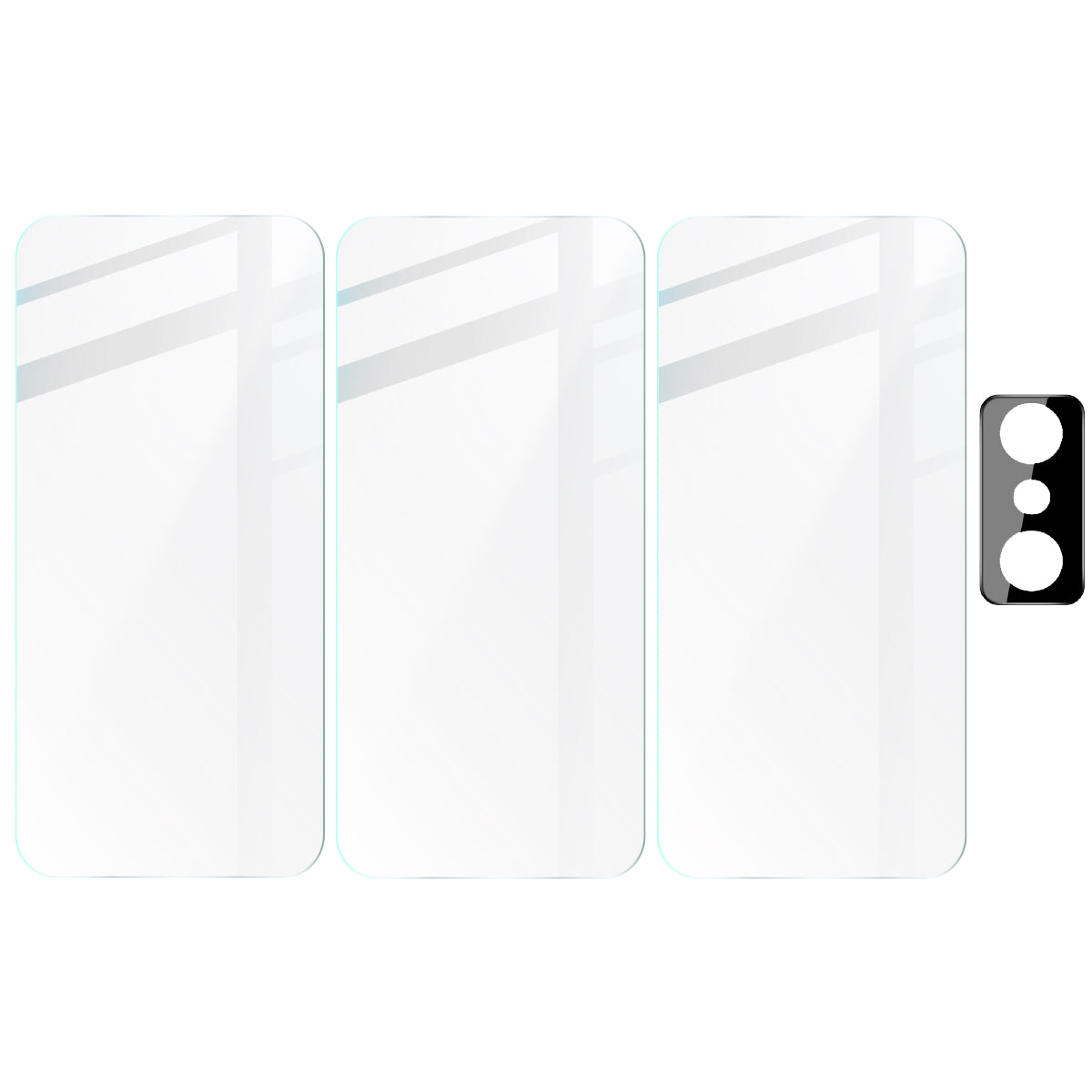 Gehärtetes Glas Bizon Glass Clear - 3 Stück + Kameraschutz für Xiaomi 11T 5G / 11T Pro 5G