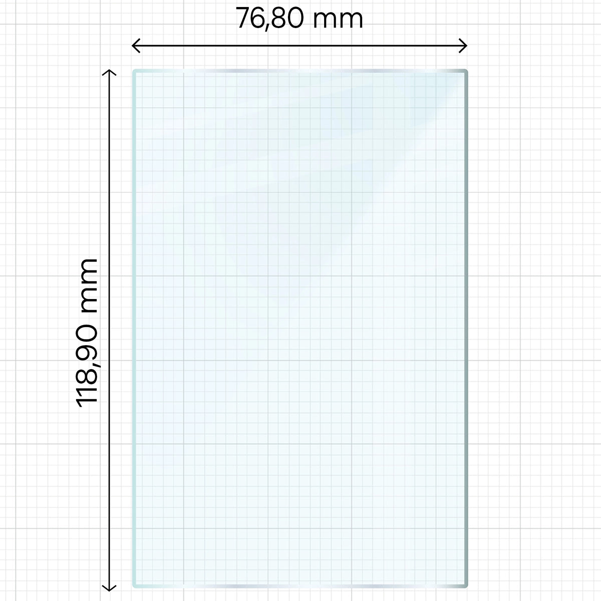 Gehärtetes Glas für Galaxy Z Fold8, Bizon Glass Clear Duo, 2 Stück