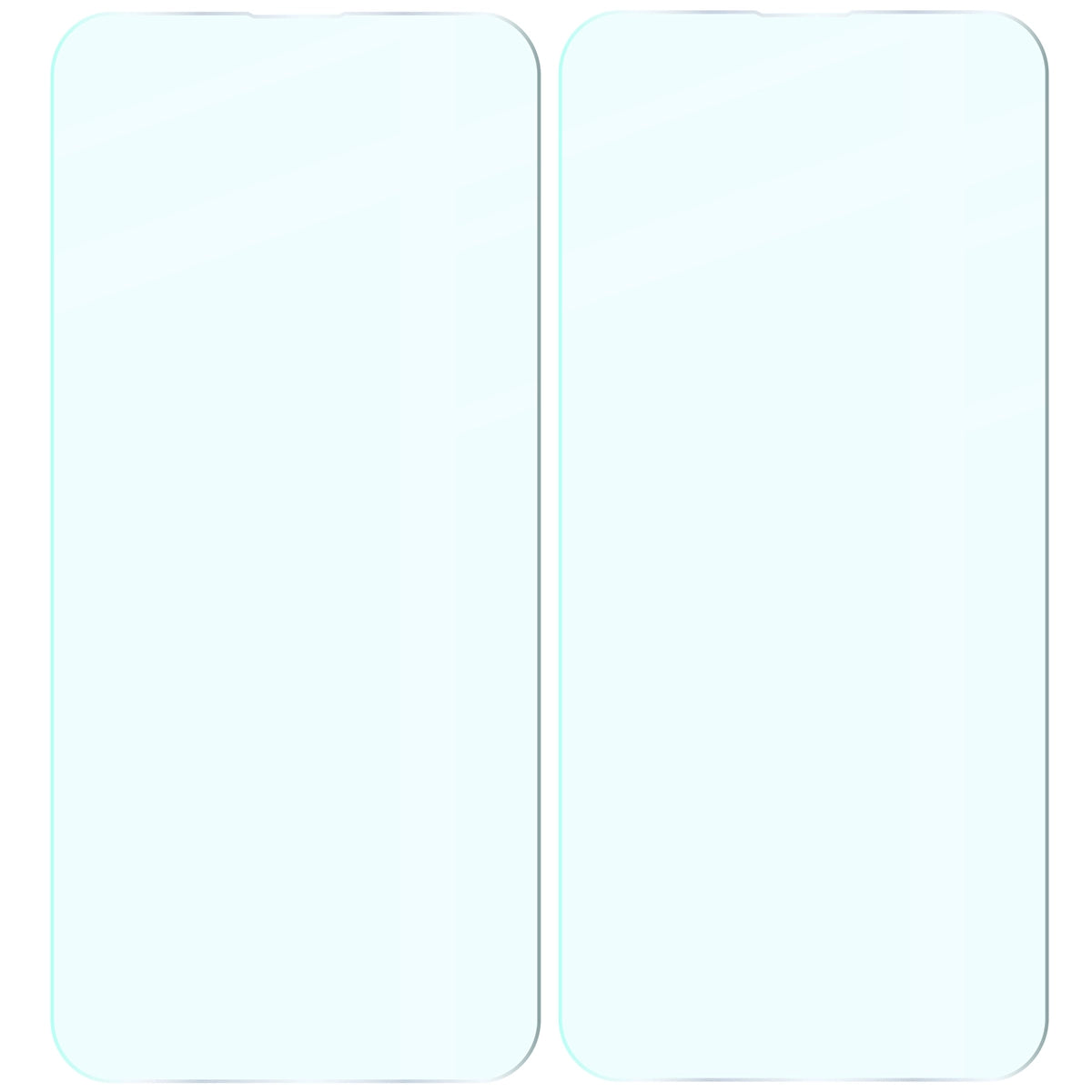 Gehärtetes Glas für iPhone 17e / 16e / 14 / 13 Pro / 13, Bizon Glass Clear Duo, 2 Stück