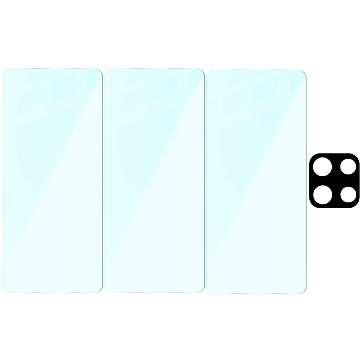 Gehärtetes Glas - 3 Stück + Kameraschutz für Motorola Moto G86 5G, Bizon Glass Clear Pack