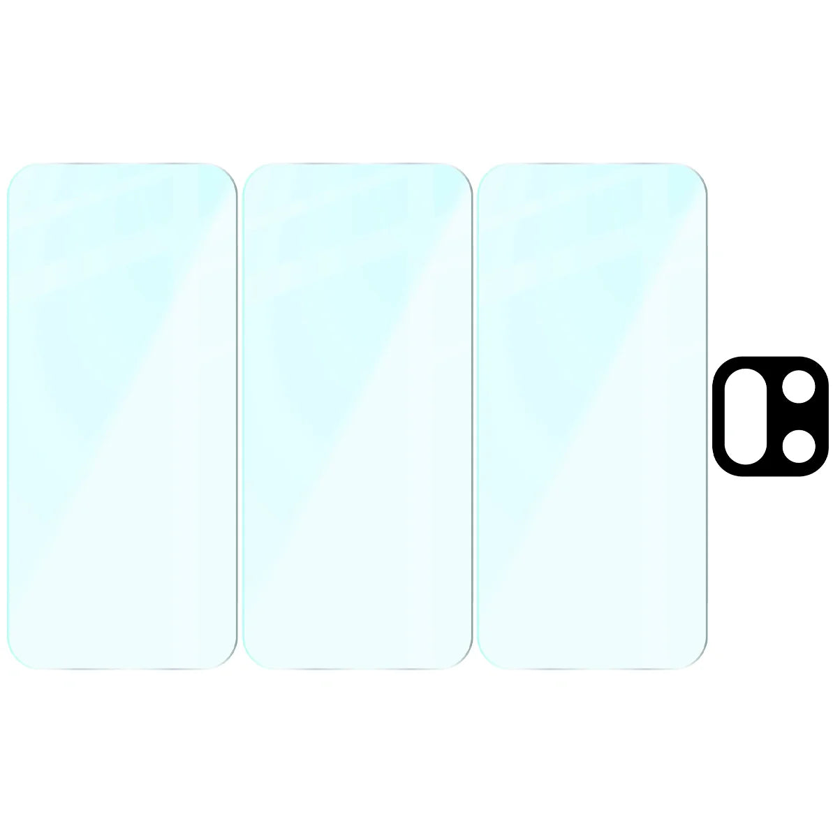 Gehärtetes Glas - 3 Stück + Kameraschutz für OnePlus 15, Bizon Glass Clear Pack